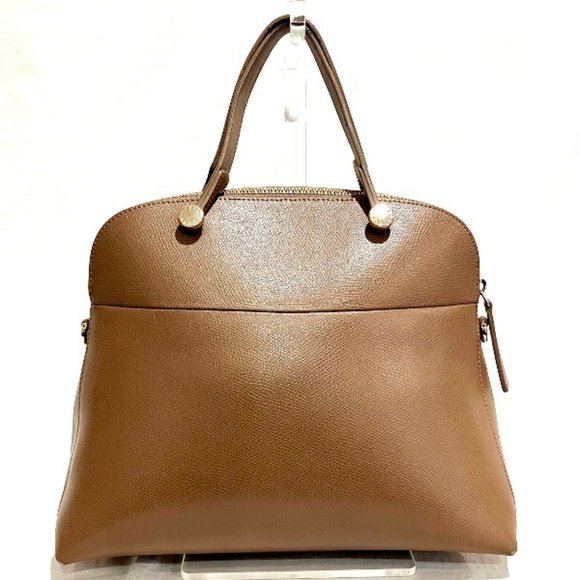 Furla FURLA brown leather bag handbag ladies - Picture 2 of 9
